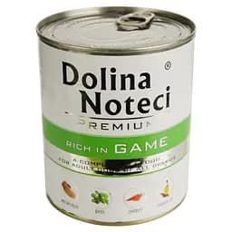 Влажный корм для собак Dolina Noteci Premium с дичью 800 г