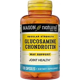 Глюкозамин и хондроитин Mason Natural Glucosamine Chondroitin Regular Strength 100 капсул