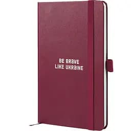 Книга записна Axent Partner Brave A5- в клітинку 96 аркушів винна (8201-46-1-A)
