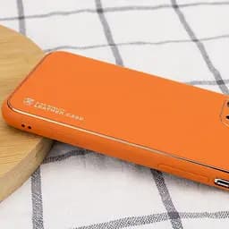 Шкіряний чохол Xshield для Apple iPhone 12 (6.1) Помаранчевий / Apricot - мініатюра 3