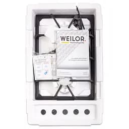 Поверхня газова Domino на склі Weilor GG 304 WH - мініатюра 10
