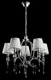 Люстра з абажурами Splendid Ray L80054/5 (SHABIN SLIVER) хром, 5 ламп, Ø60 см