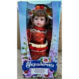 Лялька Metr+ Україночка у патріотичному вбранні (M 5085 I UA) Червона На батарейках співає
