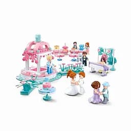 Конструктор Sluban M38-B0768 Весільне кафе з фігурками, 353 деталі – творчий набір для дітей від 6 років