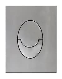 Панель змиву пластикова Koer KT-0606-01 157x198x3mm, кнопка закруглена KR5342, Хром - мініатюра 3