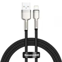Кабель Baseus Cafule Series Metal Cable USB to Lightning 2.4A 1m CALJK-A01 Black