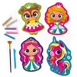 Набір для творчості Vladi Toys Glitter Art Казкові принцеси укр. мова (VT4501-10) - мініатюра 3