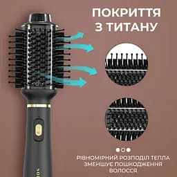 Фен-щітка для волосся Sokany SK-1922 з холодним обдувом, чорний Sokany SK1922 - мініатюра 6