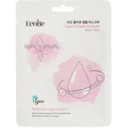 Маска для обличчя EcoBe Vegan Collagen Ampoule Mask Pack з колагеном тканинна 25 мл (944269)