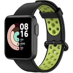 Ремінець DK CDK Silicone Sport Band Nike для Xiaomi Redmi Watch (012954) (black / green) - мініатюра 2