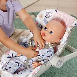 Крісло-переноска для ляльки Baby Born 2 в 1 Квітковий стиль (838518) - мініатюра 7