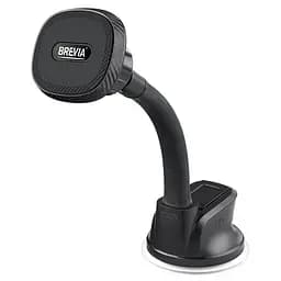 Тримач телефону автомобільний Brevia FlexArm MagStrong із присоскою, гнучкий 163мм, 6 магнітів, чорний(48460)