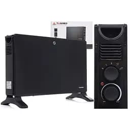 Электрический конвектор Tagred напольный, 2,0 кВт, площадь обогрева 20 кв.м., Черный (TA940B)