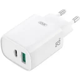 Сетевое зарядное устройство для XO CE29 20W 1USB-A+1USB-C Fast Charger with Lightning cable (NB-Q231A) Белый