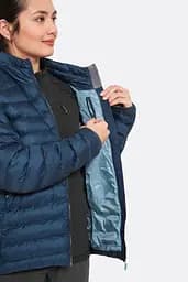 Куртка жіноча утеплена Rab Cirrus Jacket Womens 10 Чорний - мініатюра 5