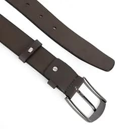 Ремінь чоловічий шкіряний Handycover НС-3428 коричневий (130 см) - мініатюра 3