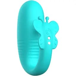 Вибратор для пар Pretty Love Remi 9.6 см бирюзовый