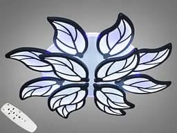 Унікальна LED-люстра з димером та підсвічуванням, потужністю 180 Вт, чорно