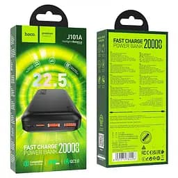 Повербанк із швидкою зарядкою чорний Power bank HOCO J101A Astute 22.5W 20000mAh PD22,5W+QC3.0 - мініатюра 5