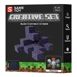 Магнитный конструктор Same Toy Creative Set Obsidian 20 эл. (MCRAFT-4931-SM)