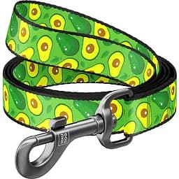 Повідець для собак Waudog Nylon Авокадо, нейлоновий, M, 122х2 см, зелений