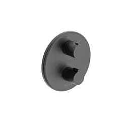 Термостат скрытого монтажа на 3 потребителя Imprese Kucera black matt f04603410AD, Черный матовый