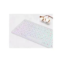 Клавіатура Canyon HKB-W11 Slim Dual Mode Wireless/Bluetooth RGB UA White (CNS-HBTK11W) - мініатюра 5