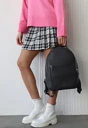 Кожаный рюкзак Groove M графитный