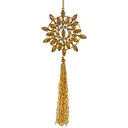 Декоративна прикраса Elendekor 10 см, підвіска 17 см золото (877-078)