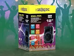 Колонка з мікрофоном ZXX-7171 / Акустична переносна колонка 600 Вт 12" 35х30х54 см - мініатюра 6