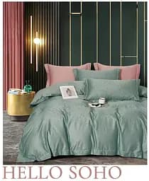 Комплект постільної білизни Євро Boutique 200х230 см Dew Mint SOHO pbe0050853 - мініатюра 3
