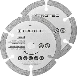 Диск отрезной алмазный Trotec 2 Diamond 89 х 10 х 1.8 мм 2 шт. (DAS302850)