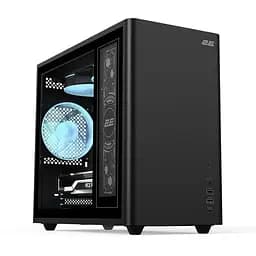 Корпус 2E Credo Plus (V350BG), черный, без БП, Mini Tower, для Micro ATX/Mini ITX, 1xType-C/1xUSB 3.0/1xUSB 2.0, макс. CPU -