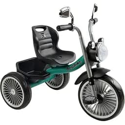 Триколісний велосипед Best Trike BS-65010 з музичною фарою та кошиком зелений