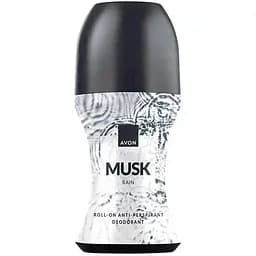 Дезодорант-антиперспірант з кульковим аплікатором Avon Musk Rain 50 мл (494693399)
