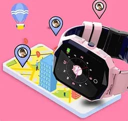 Дитячий смарт годинник DF73 з GPS трекером, 4G дзвінками, відеозв’язком, SIM-картою, камерою, SOS та IP67 Рожевий - мініатюра 12