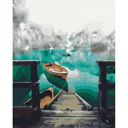 Картина по номерам на підрамнику Brushme Пейзаж в тумані