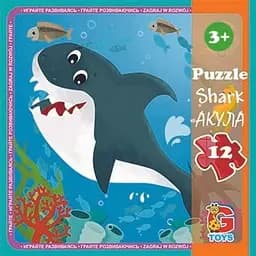 Дитячий пазл G-Toys В океані 12 елементів 20 х 21 см (LO2)