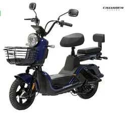 Електроскутер Двомісний Crosser CR2 (800W, 60V, 24Ah, графенові АБК) Синій
