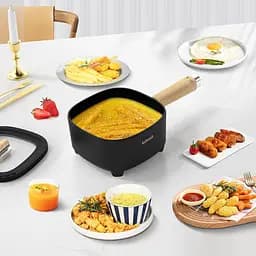 Каструля електрична багатофункціональна Audecook WD-1020B з пароваркою та антипригарною сковородою - мініатюра 3