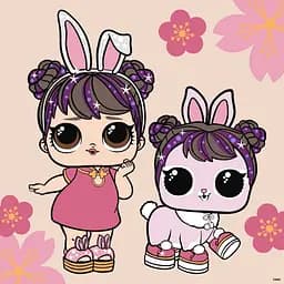 Картина за номерами "L.O.L. Surprise! Chinese New Year Doll & Pet" KHO1105, 40х40 см