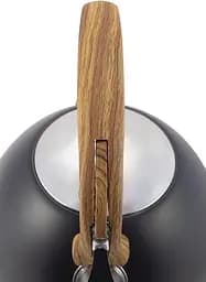 Чайник Whistling Kettle Black із нержавіючої сталі зі свистком Kamille 20 см kuh0006800 - мініатюра 7