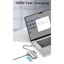 Концентратор Vention USB 3.1 Type-C to HDMI 4K60Hz/USB 3.0x3/PD 100W 5-in-1 (TQDHB) - мініатюра 6