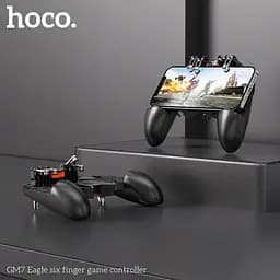 Геймпад для смартфона Hoco GM7 Eagle six finger game controller чорний - мініатюра 3