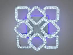 Стельовий світильник LED Diasha S2205/4+4BK, 90W, 6500K, чорний метал, сучасний стиль для дому - мініатюра 3