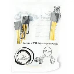 Розгалужувач Cablexpert перехідник живлення CC-PSU-85 2 x тата 6+2 pin на 8 pin - мініатюра 2