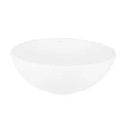 Умивальник Qtap Owl накладний кругла 400x400x155 мм White + донний клапан PU02, Білий - мініатюра 3