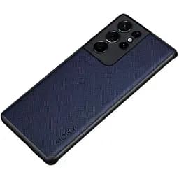 Чохол Aioria Cross Pattern Case для Samsung Galaxy S21 Ultra Blue