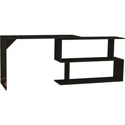 Стіл комп'ютерний кутовий Білий, прямий, письмовий стіл з ДСП S-01 Венге темний