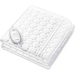 Електропростирадло Beurer від мережі 130х75 см 50 Вт 3 режими фліс білий